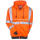 High-Visibility Orange Fleece Hooded Sweatshirt